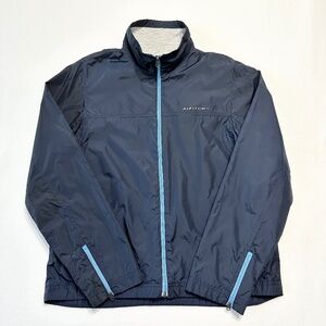 Vintage Abercrombie Windbreaker Jacket Women’s Size Small Gym Issue Navy Blue